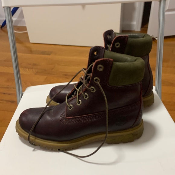Timberland Burgundy Waterproof Boots - Picture 3 of 6
